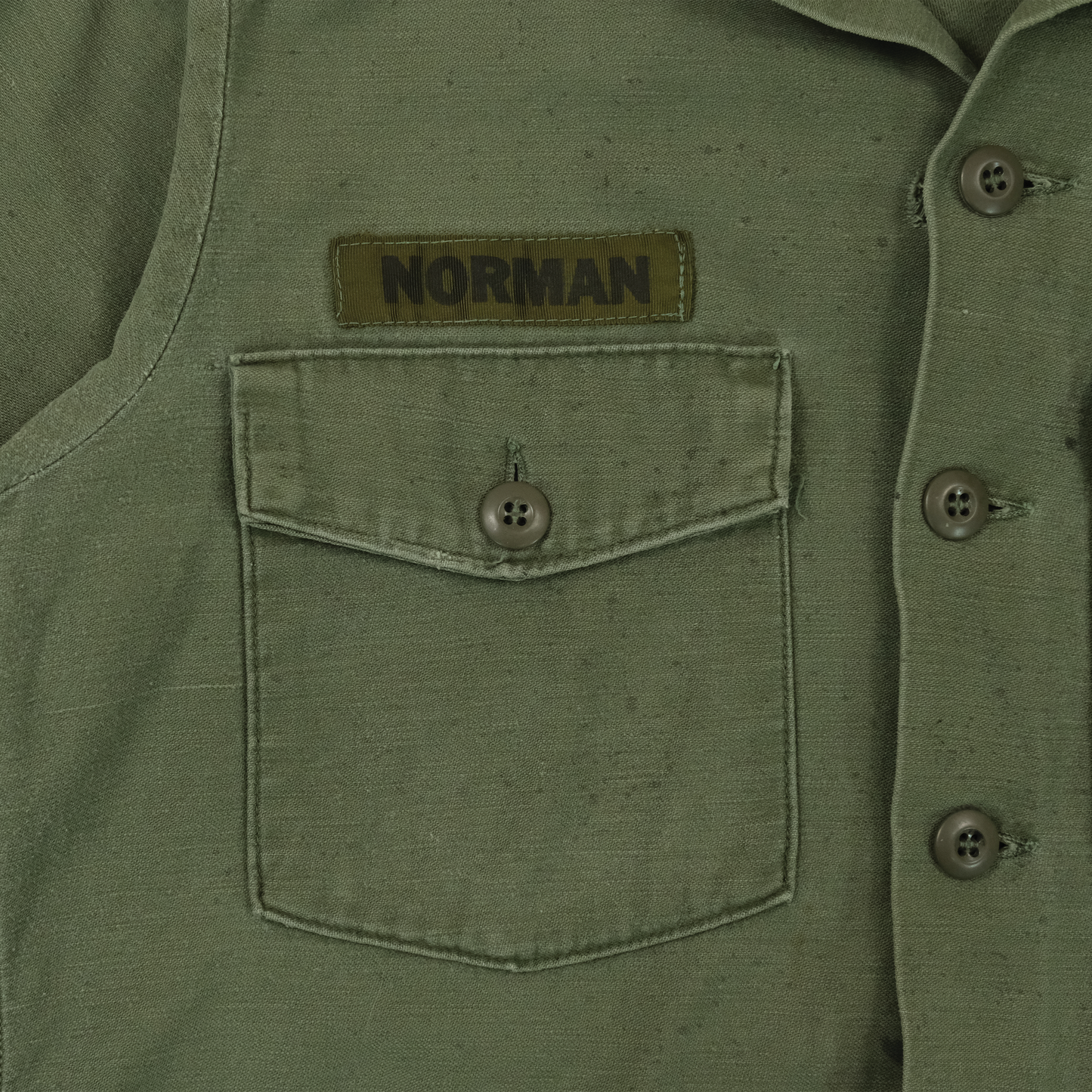 1960's US ARMY OG-107 FATIGUE SHIRT