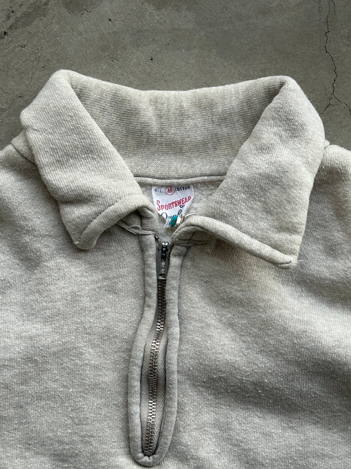 1960s Sportswear Quarter Zip Sweatshirt